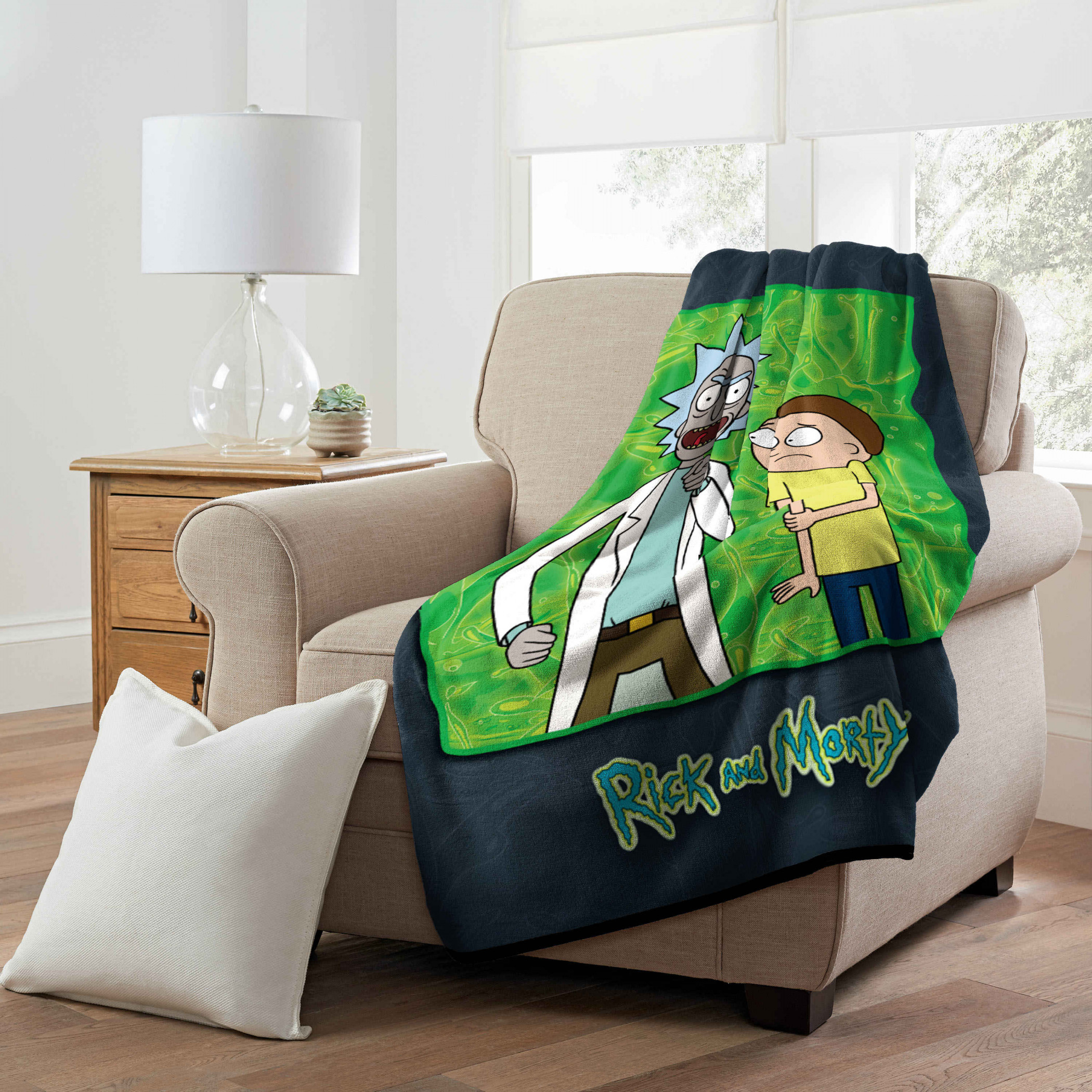 Rick And Morty Investigation Micro Raschel Throw Blanket 46"x60"